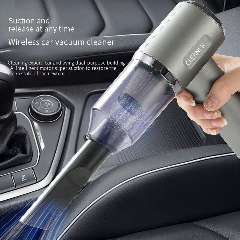 Portable Cordless Car Vacuum Cleaner With Powerful 11000Pa Suction, Rechargeable & Lightweight For Home And Auto Use
