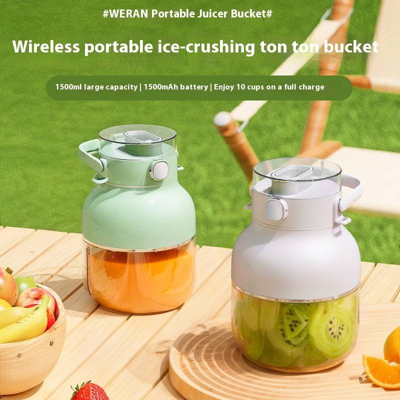 Portable Juicer Cup - Wireless Electric Blender For Fruits & Smoothies, Compact Juice Extractor With Travel-Friendly Design