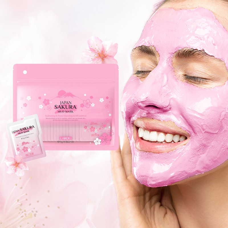 Treatments & Masks New Product Laico Sakura Mud Mask 5g*20pcs Hydrating, Cleansing, Pores