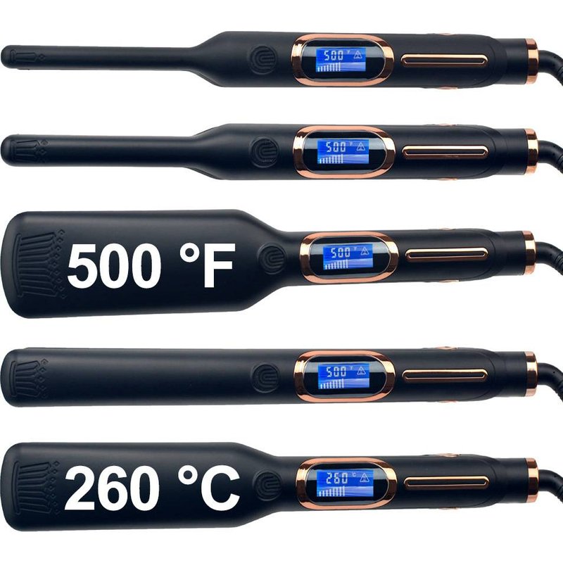 Professional Hair Straightener – MCH Ceramic Flat Iron With LCD Display (Ionic & Adjustable Temp)