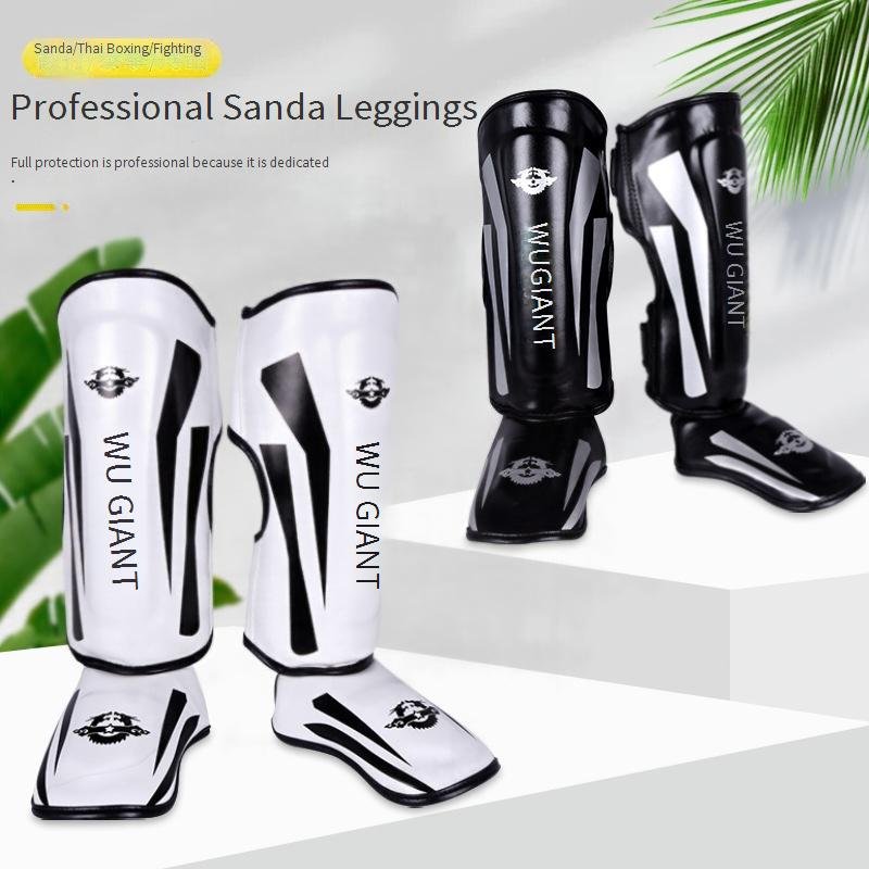 Sports & Outdoor Thai Shin Guards With Instep Protection – High-Density Foam Padding For Kickboxing, MMA, And Martial Arts Training
