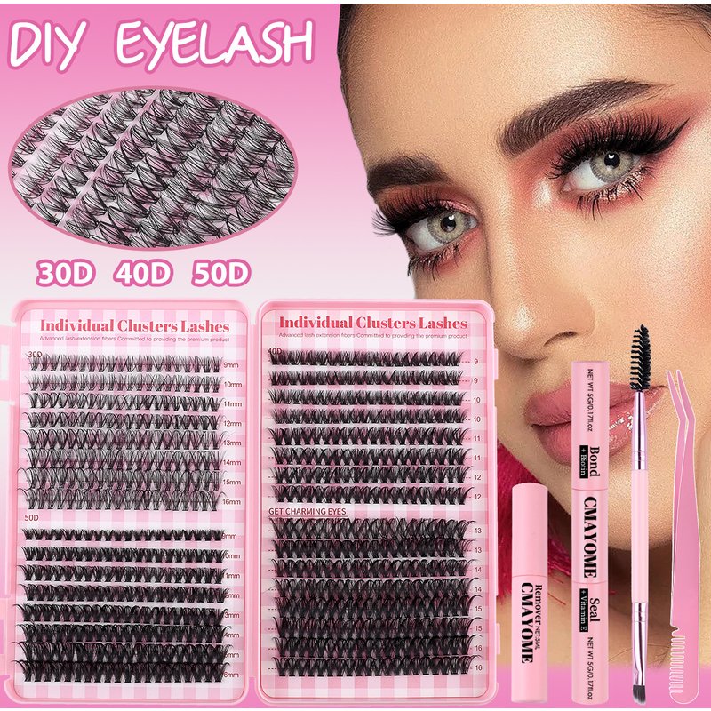DIY single cluster hair 640 large capacity family photo eyelash book single cluster mixed false eyelashes