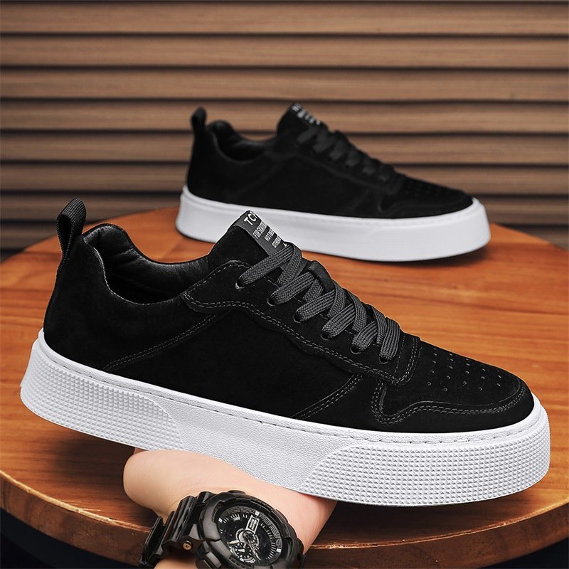 Men's Shoes, Sneakers, White Sneakers, Casual Shoes, Sports Shoes, Thick-soled Leather Upper