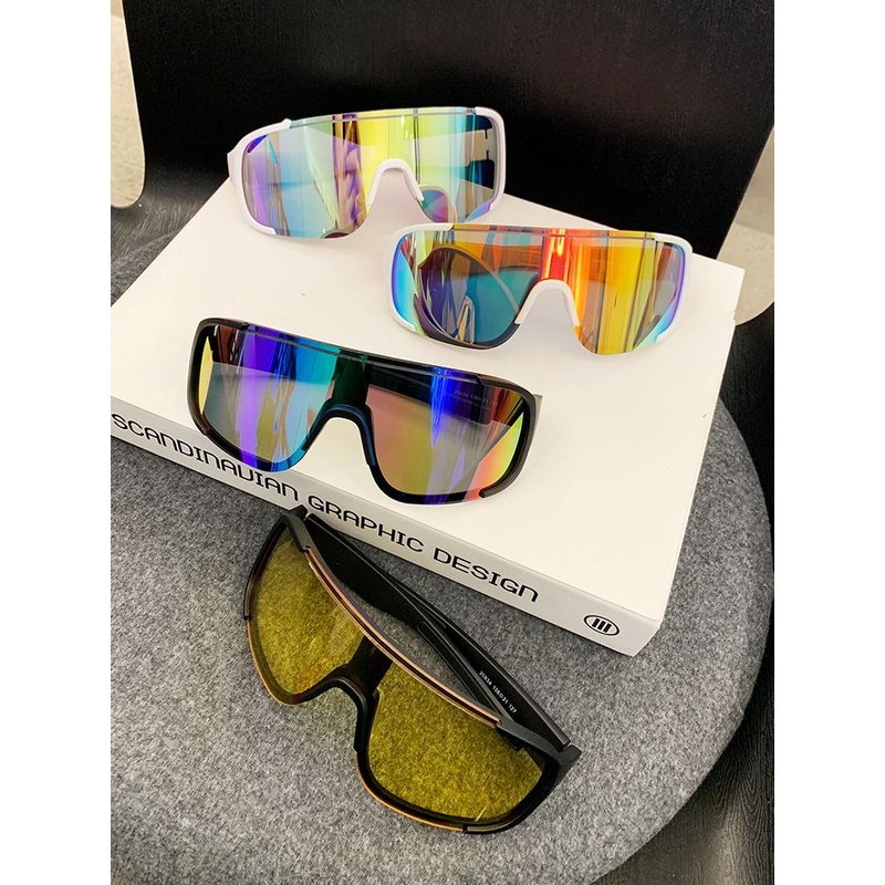 Men women outdoor mountaineering, skiing, wind and insect proof sunglasses, large frame, night vision, cycling, eye