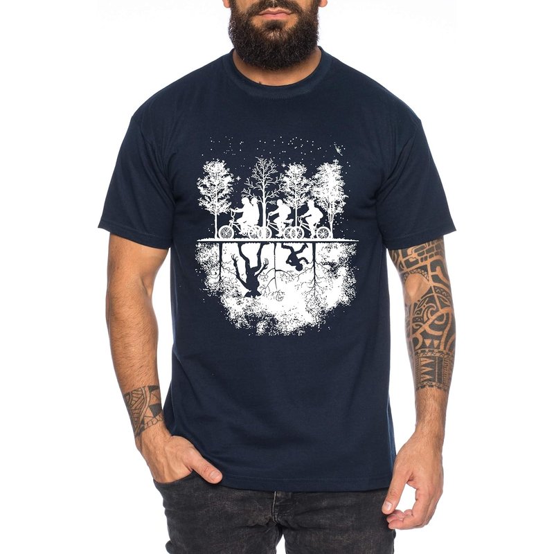 Stranger WoMen's T Shirt Things Demogorgon Elfie Dustin Jane Hopper Upside Down TV Blu Ray DVD