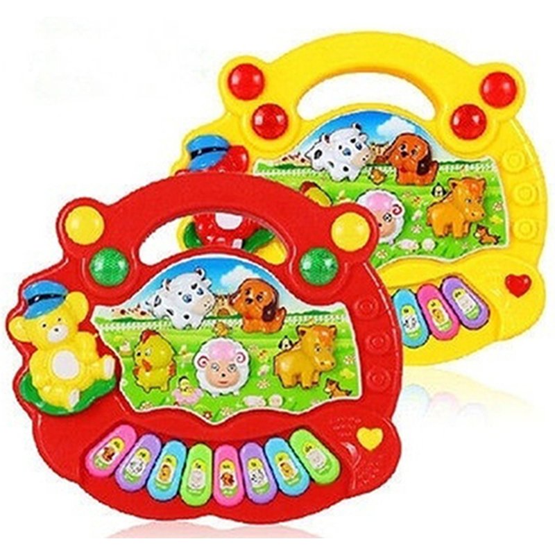 1Pc Animal Farm Music Piano Educational Toy Baby Developmental Music Toy Gift