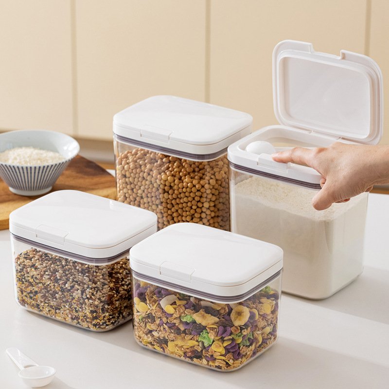Home & Garden Household Dry Food Sealed Can Storage Box Rice Bucket Grain Moisture Proof Flour Bucket Storage Canned Rice Container Rice Storage Box