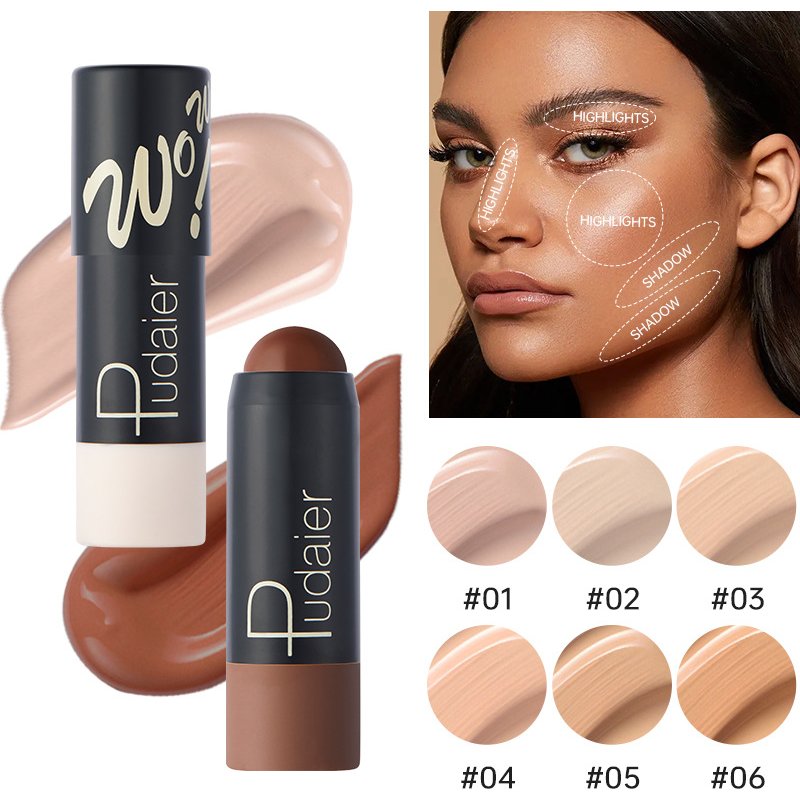 Pudaier Bestseller Matte Lightweight Breathable Foundation Stick Long-lasting Color True No-Smudge 12 Colors Available