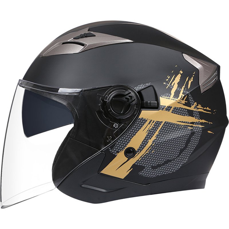 Battery car helmet Adult four seasons general purpose motorcycle half helmet summer riding helmet