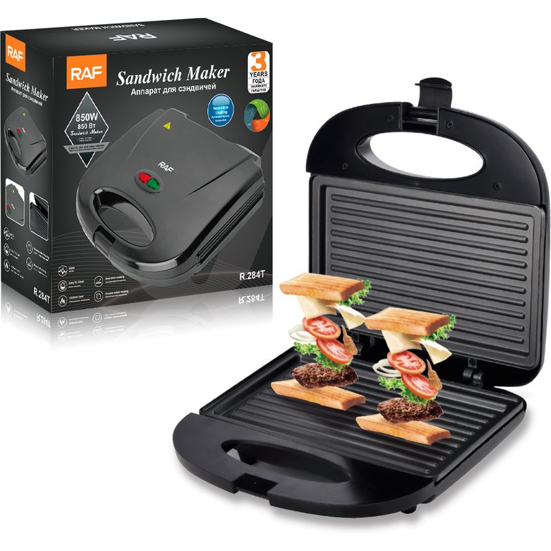 RAF household double-sided heating sand multifunctional toasting bread waffle breakfast hine