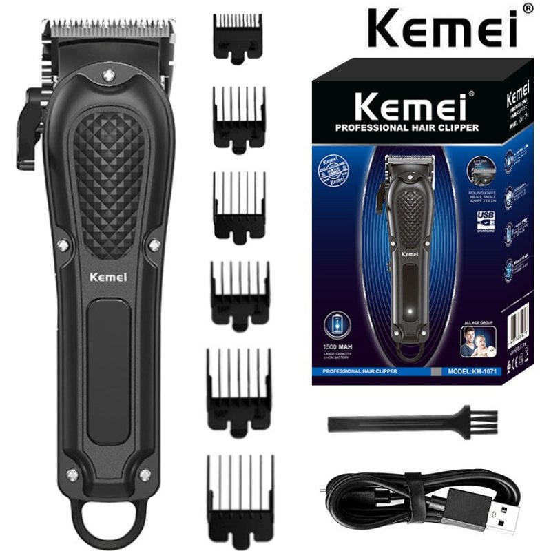 professional KM-1071 automatic grinding oil head USB electric clipper salon home hair clippe