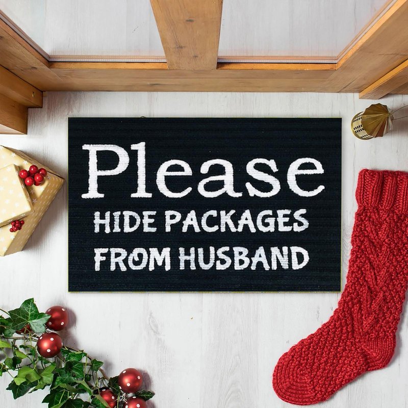 Cross-border Black Letter Element Theme Carpet Non-slip Doorway Entrance Mat Absorbent Bathroom Entrance Mat