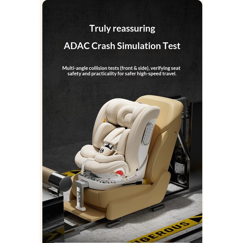 ToyPulse Child Safety Car Baby 0-12 Years Old Car-mounted 360-degree Rotating Simple Seat Infant Universal Model