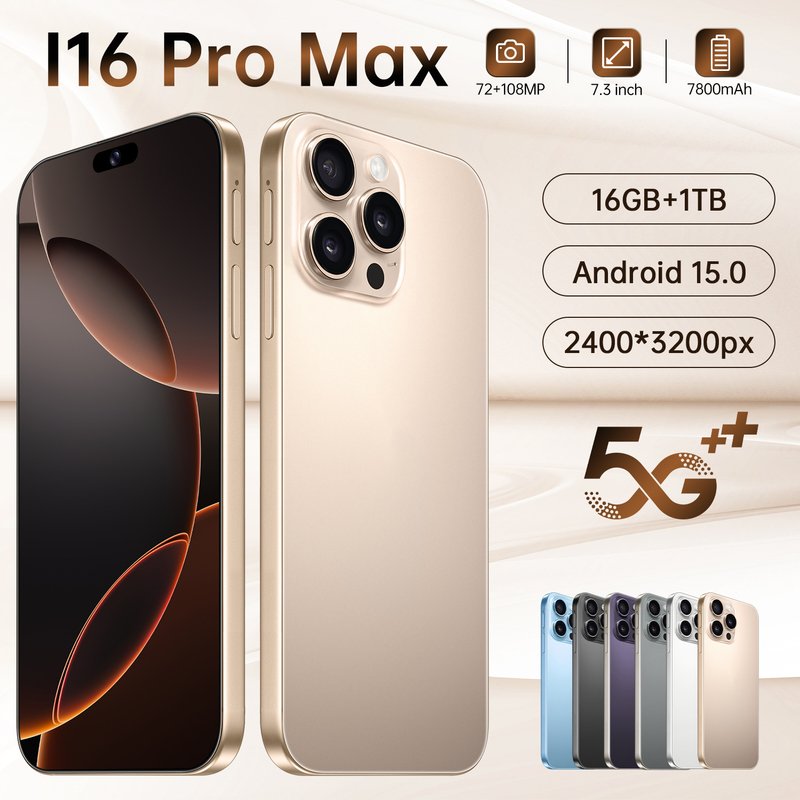 Explosive I16 ProMax Cross Border Phone 16+1T Large Screen 7.3-inch Smartphone