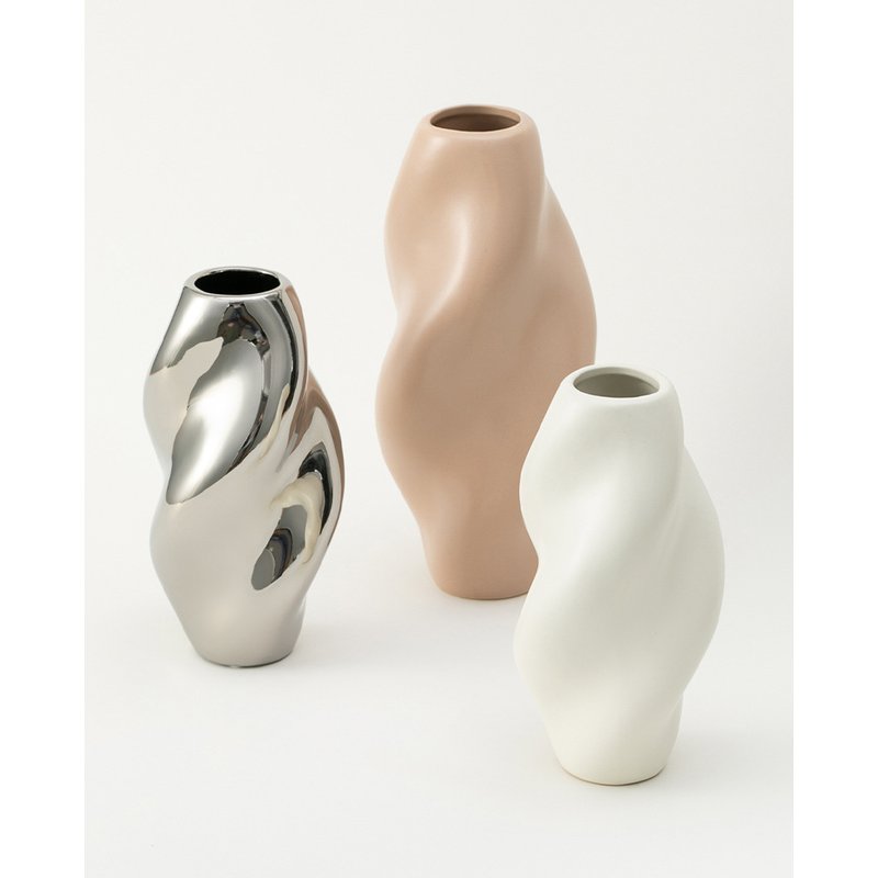 BAIJIAYUE Matte Ceramic Vase Decoration Nordic Creative Model Room Living Room Home Crafts