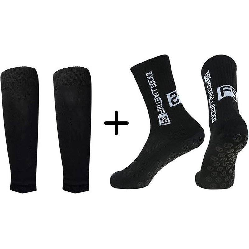 Soccer Socks Breathable Football Socks Adult Leg Guards Leg Covers Sports Knitted Leg Socks Glue Points Non Slip Sweat Absorbent Calf Socks