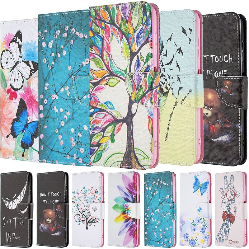 Lovely Wallet Flip Case For Samsung Galaxy M23 M33 M53 M52 M32 M22 A12 A13 A22 A23 A32 A33 A52 A53 A72 A73 A03 Core Phon
