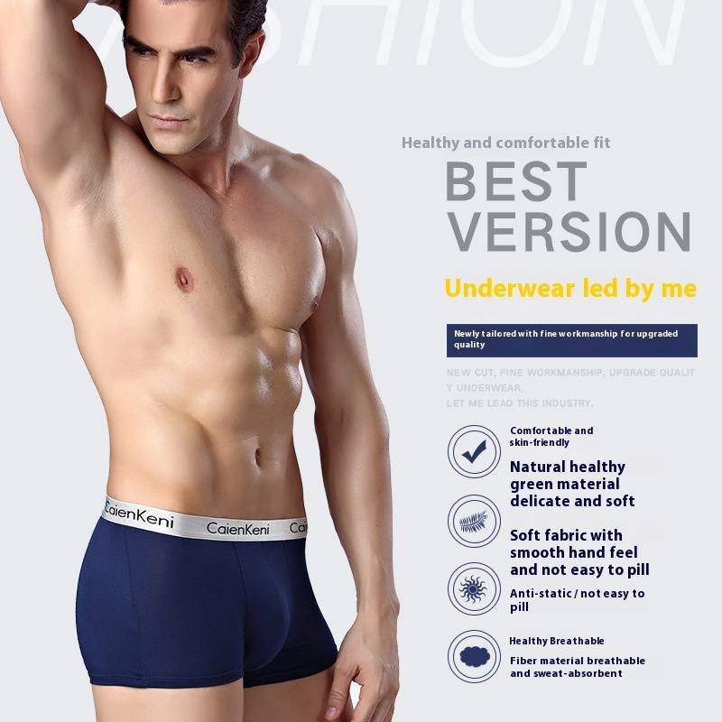 ​Men's Modal Boxer Briefs - Breathable Mid Rise Underwear Soft Comfortable Stretch Fit For Daily Wear (M, L, XL, XXL)​