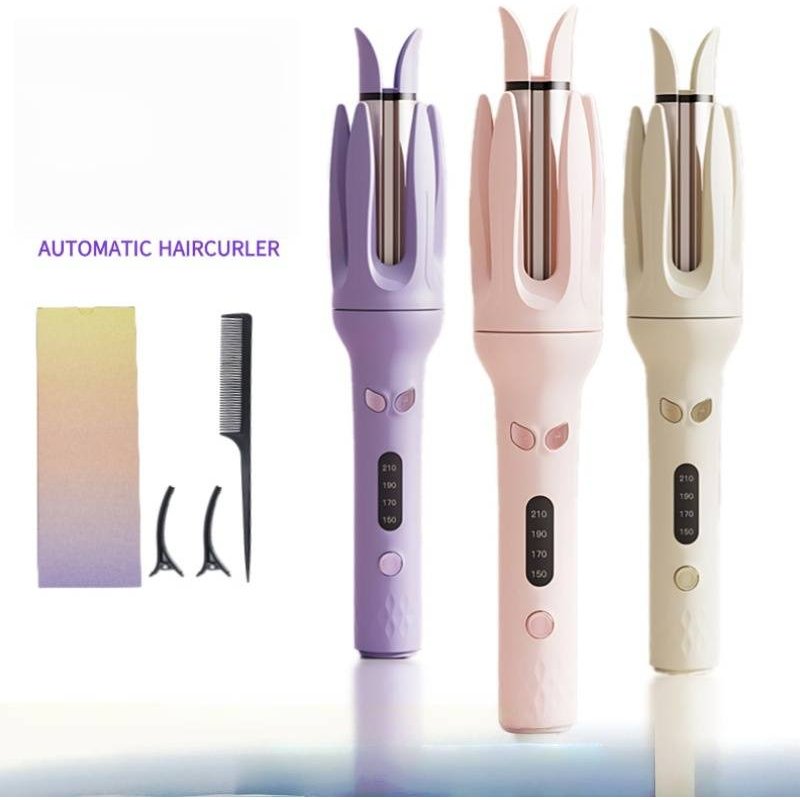 Ceramic Hair Curler With 15-Temp Settings & 25W Fast Heating - 28mm Curling Iron For Wet/Dry Hair