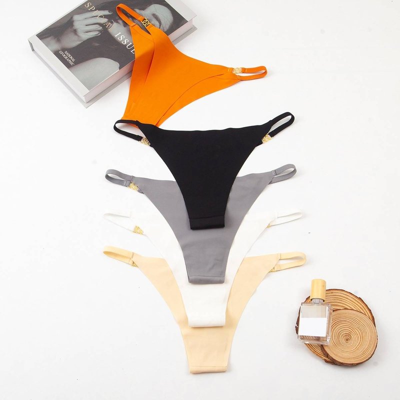 KSS/SECRET 5-pack, Comfortable, Breathable, Tapered Panties For Women With Thin Straps.