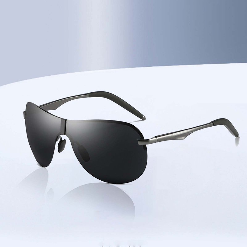 Zhuoxinder Men Polarized Anti Sun Glare Resistance Anti UV Glasses Travel Sunglasses Eyewear-Black