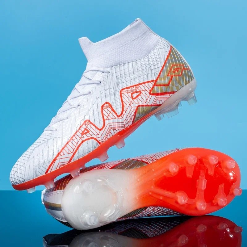 Men Field Boots Outdoor Futsal Soccer Training Sports Cleats Football Shoes Breathable Non Slip Kids Sneakers