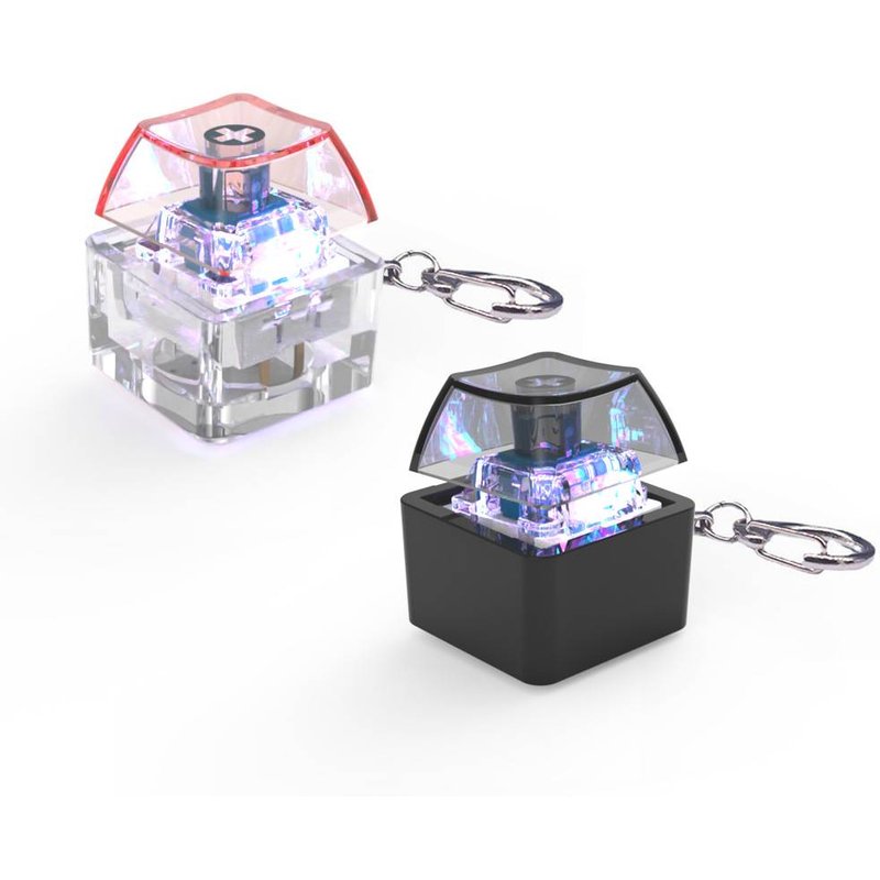 Mechanical Keyboard Experience Decompression Toy Pendant Seven-color Light Key Chain