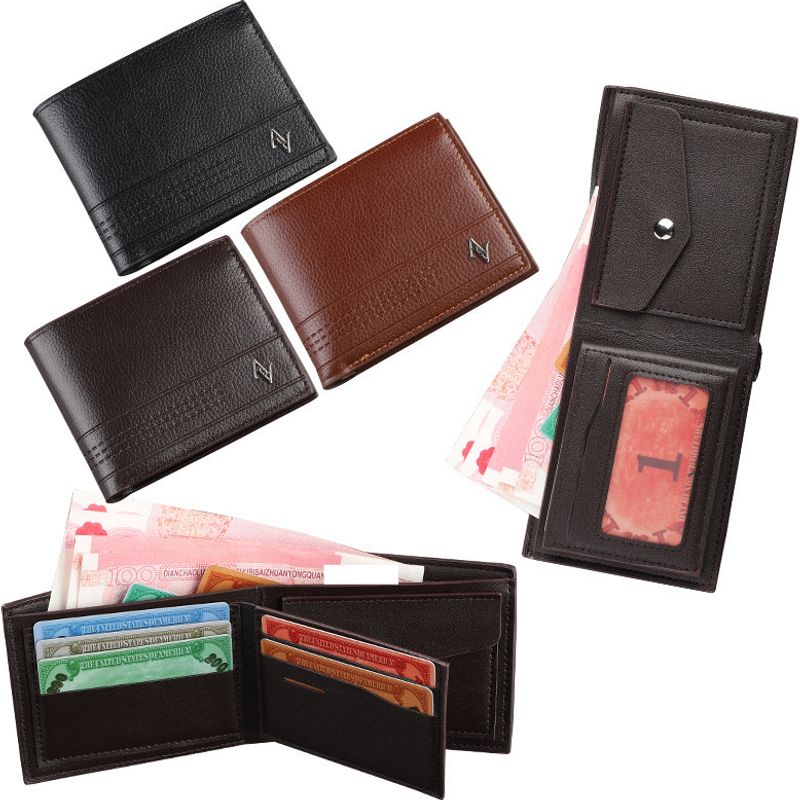 Short Men's Wallet Business Leisure Soft Wallet Multi-card Capacity Small Wallet Men's Wallet