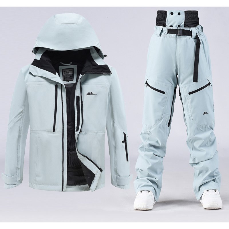 Ski suits for women and men, single board and double board skiing suits and pants for winter outdoor windproof, waterproof, warm and thick new models