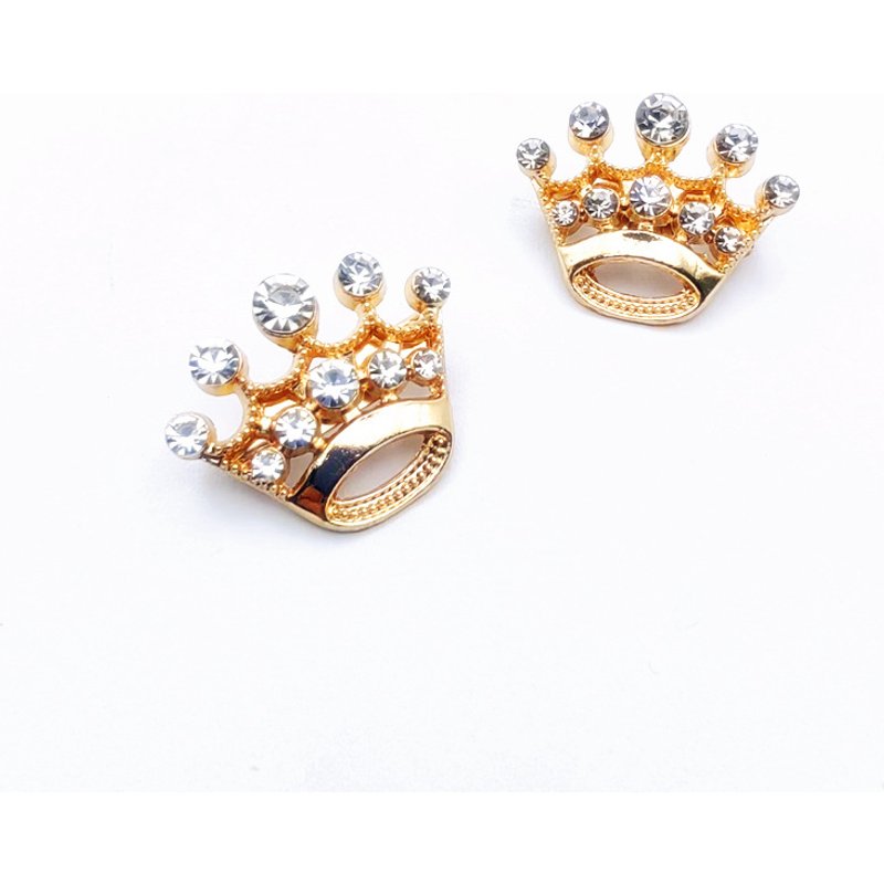 Diamond studded small crown brooch jewelry, chest flower badge brooch, clothes, bags, clothing accessories