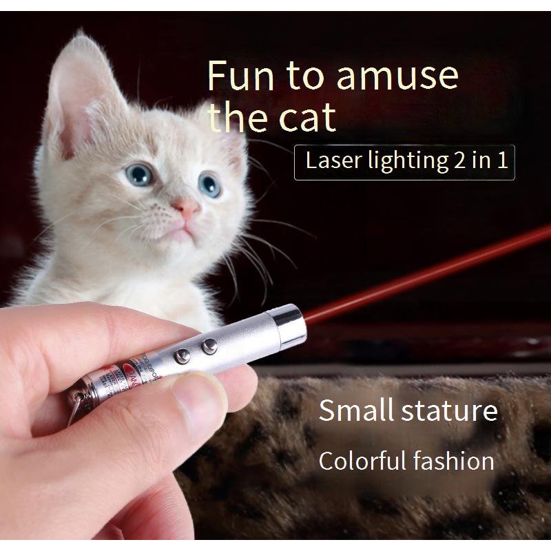 Laser Cat Teasing Stick Infrared Pet Cat Pen Laser Light Baby Cat Cat Supplies Interactive Cat Toys