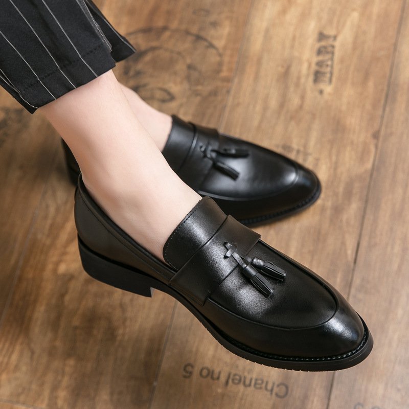 Size And Shoes, All Leather Breathable Men's Style, Business Casual Small Seasons, British , Slip-On Suitable Korean Seasons, Style, Shoes