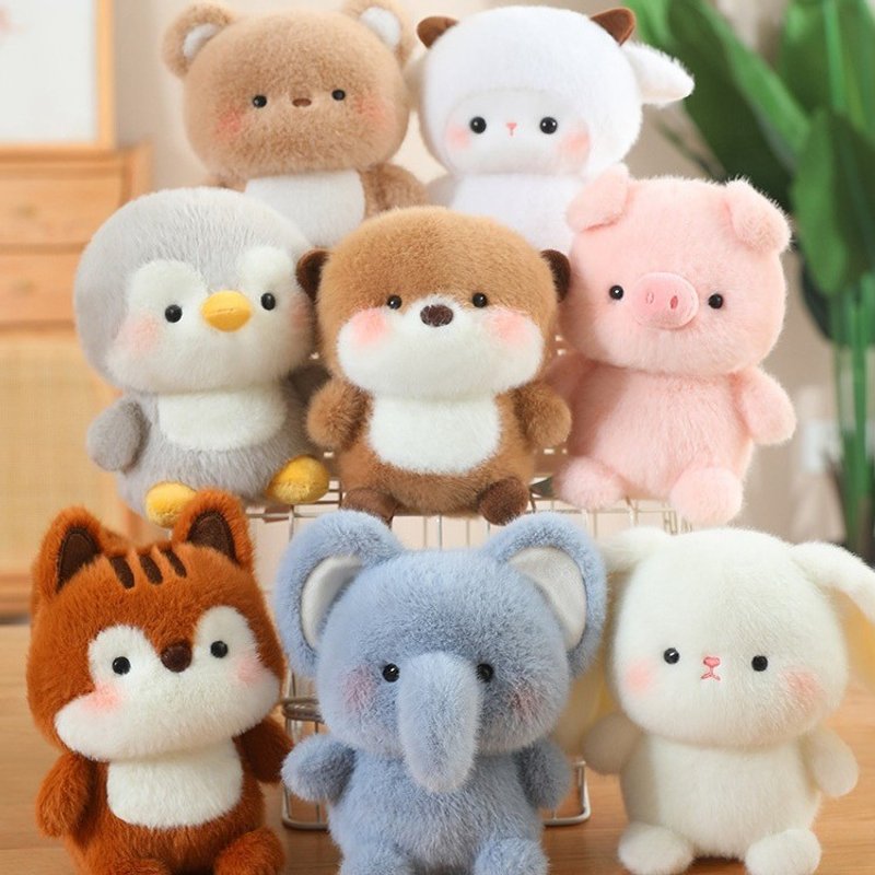 Cute Little Animal Doll Plush Toy Accompanying Doll Decoration Soothing Doll Cute Pet Gift Toy Wholesale