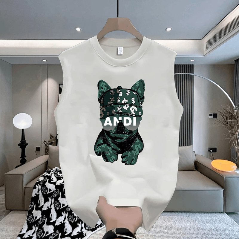 Men's Clothing Summer Cotton Vest T Shirt Men New Style T Shirt Loose Large Size Couple Wear Men's Waistcoat