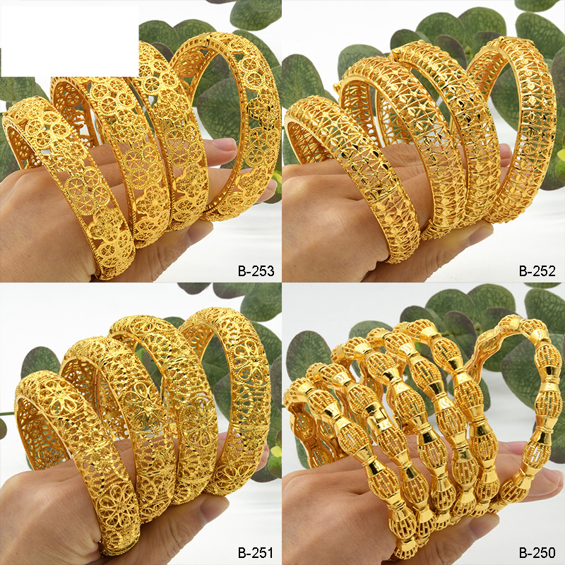 Gold bracelet Bride wedding jewelry Gold bracelet women's gold bracelet