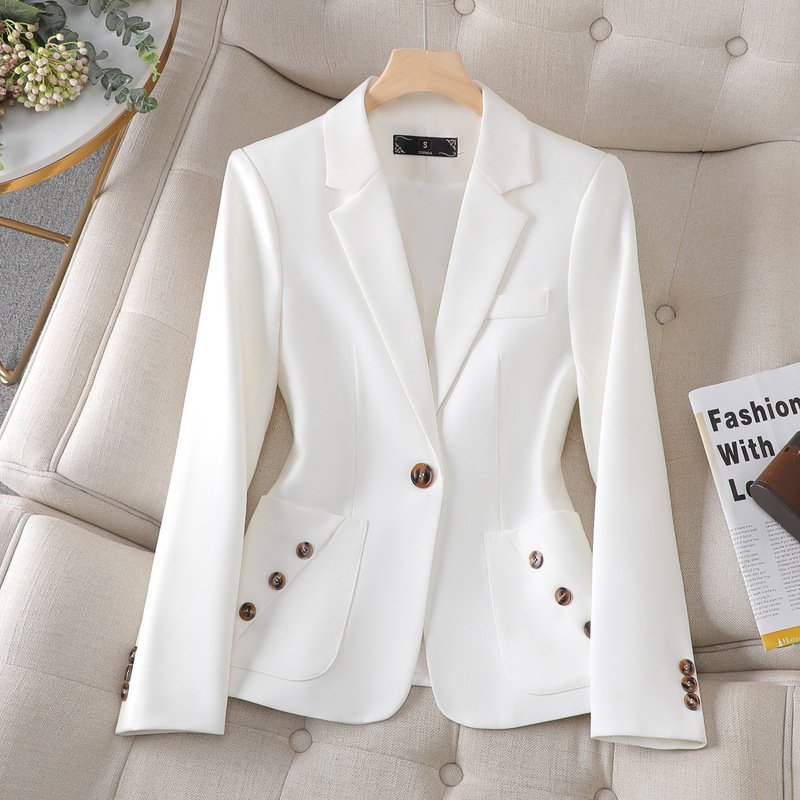 Women's Clothing autumn suit blue suit jacket 2024 new small manager formal suit small suit professional fashion