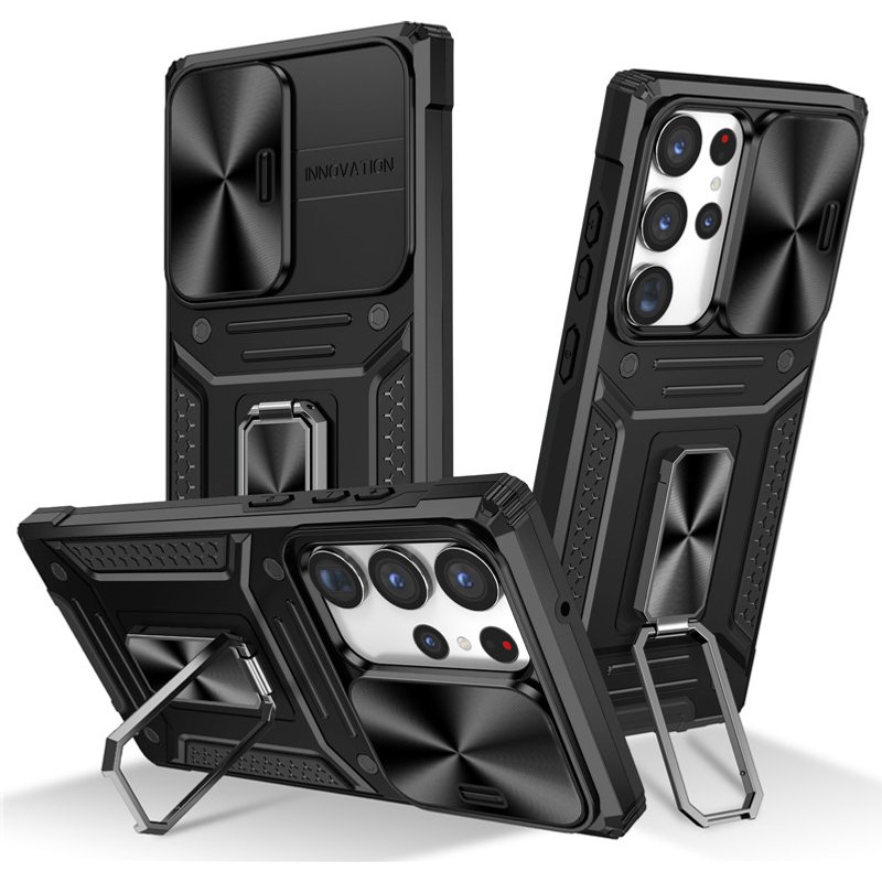 Suitable for Samsung Galaxy S23 Ultra Case Samsung S23 Ultra Cover River BracketSlide Camera Protector phone case Suitable for Samsung S23 Plus