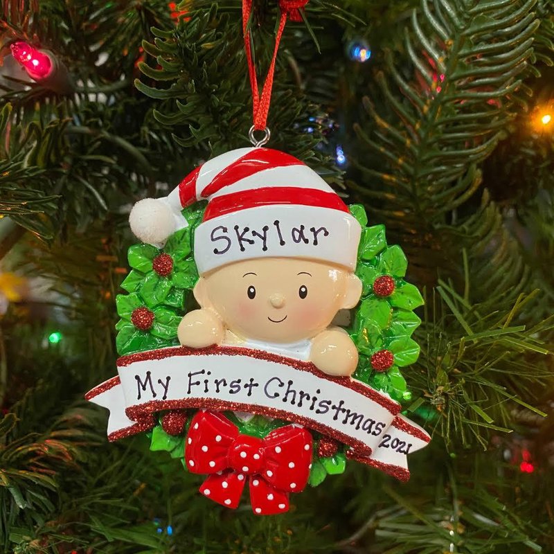 Christmas cute baby resin Decorations Christmas tree pendant hanging ornaments wholesale