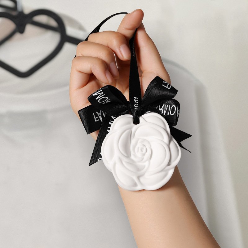 Camellia Scented Wax Tablets Room Fragrance Car Deodorization Solid Gypsum Scented Tablets Pendant Wardrobe Wardrobe Deodorization