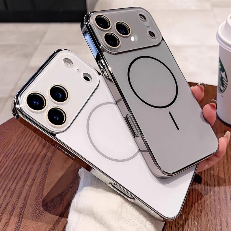 Luxury AG Nano Tempered Glass For Magsafe Case For IPhone 17 Air 16 15 14 13 12 11 Pro Max Plus Magnetic Wireless Charge Cover