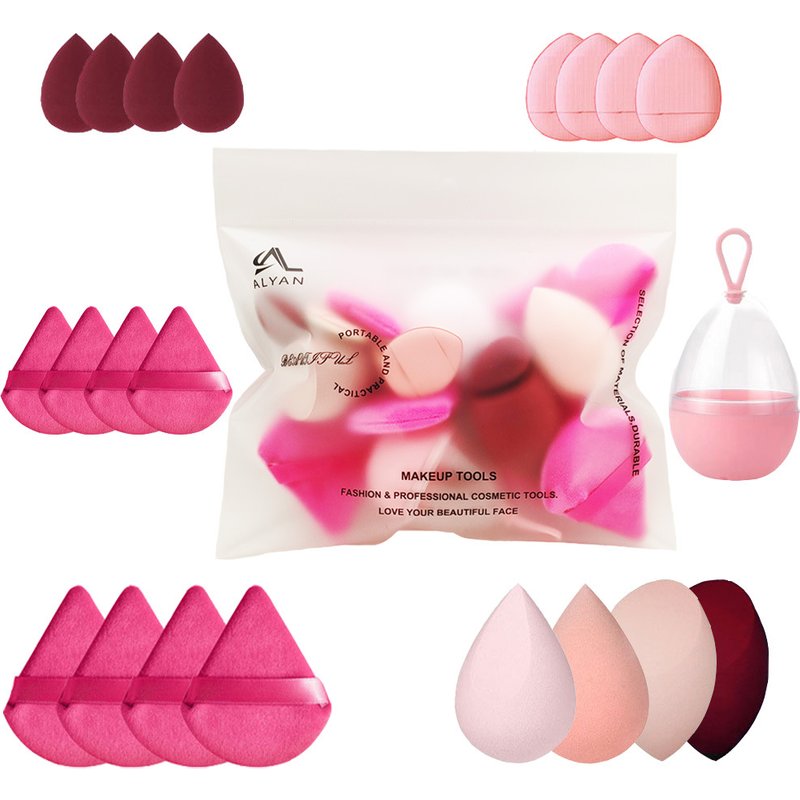 Makeup Tools & AccessoriesALYAN Big Bag Beauty Tool Set With Hook Egg Storage Box Air Cushion Powder Puff Makeup Sponge