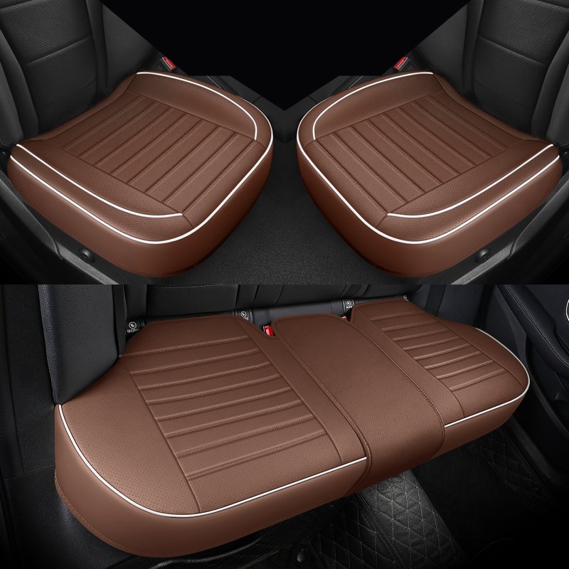 1 Pc PU Leather Car Interior Seats Cushion Protector Mat Universal Seat Cover Carpet Auto Accessories