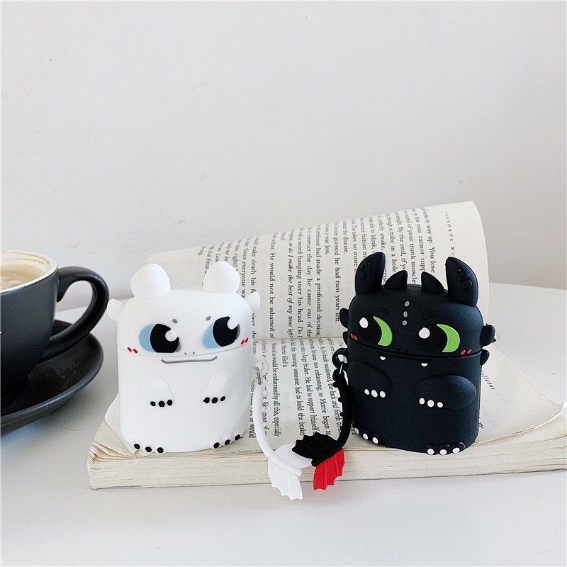 Cartoon Dragon Case for AirPods Pro2 Airpod Pro 1 2 3 Bluetooth Earbuds Charging Box Protective Earphone Case Cover