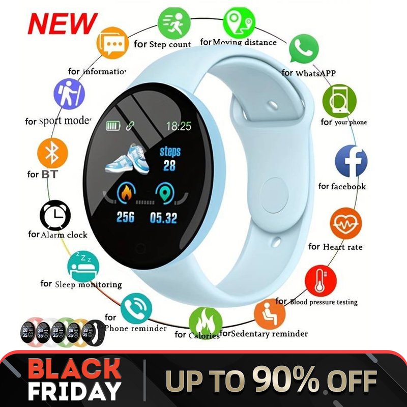Smart Watch Heart Rate Blood Pressure Blood Oxygen Fitness Tracker Exercise Step Mileage Caller Information Reminder Suitable For Android IOS