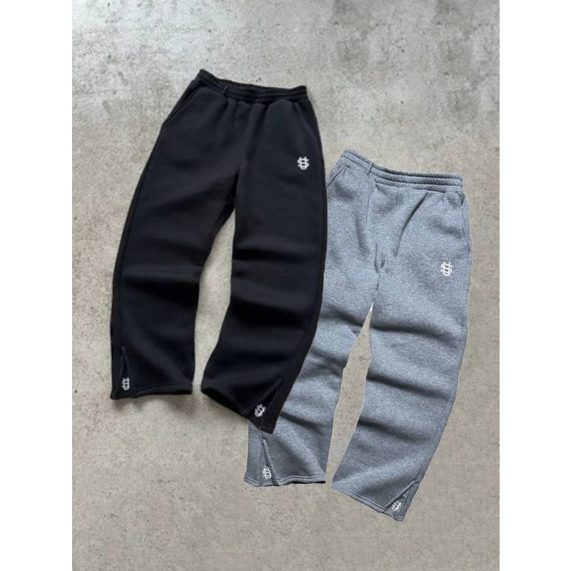 Men's Clothing 2026 Unisex Hip-Hop Jogger Pants – Embroidered Streetwear Sweatpants With Zipper Pockets, Loose Fit