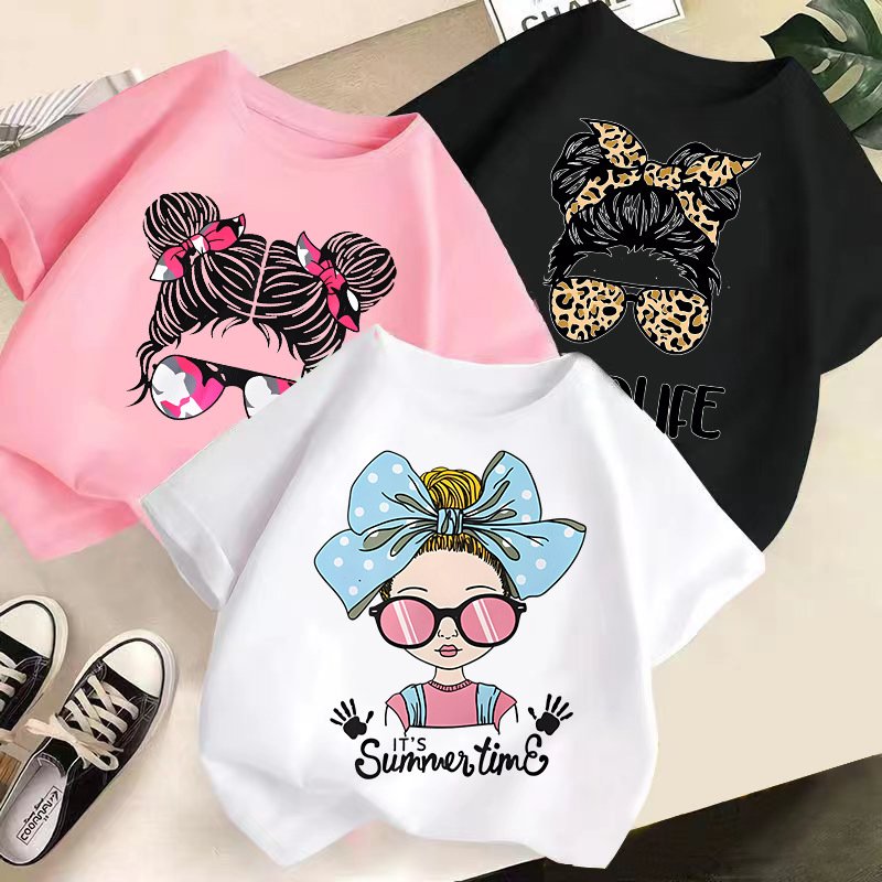 Baby Clothing Children's summer children's short sleeve T-shirt boys and girls fashion crew neck top baby half sleeve cotton