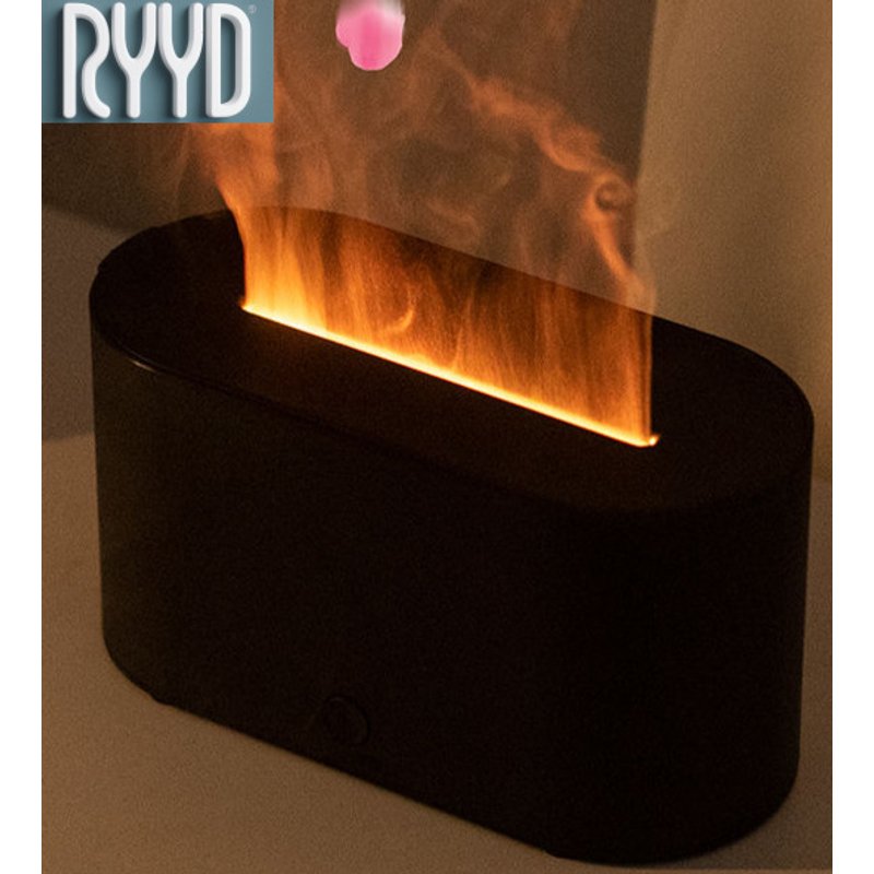 Lamp RYYD Flame Aroma Diffuser Fragrance Hine Humidifier Ultrasonic Household Bedroom Office Desktop Small Bedside Living