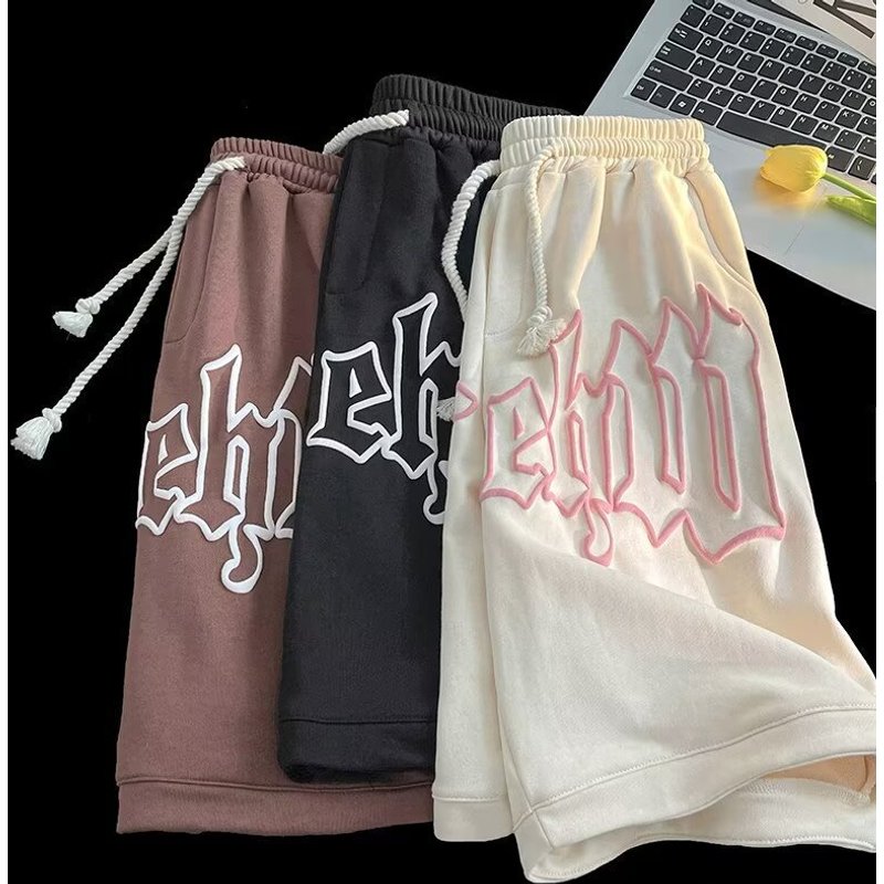 Unbeatable Quality Unbeatable Quality Foam Shorts Men's Summer American Five Quarter Trendy Brand Ins Sports Loose Casual Basketball Pants