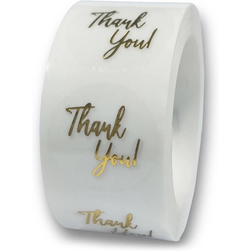 100-500 Pcs 1Inch Gift Transparent Sealing Thank You Stickers Design Scrapbooking Festival Birthday Party Decorations Labels