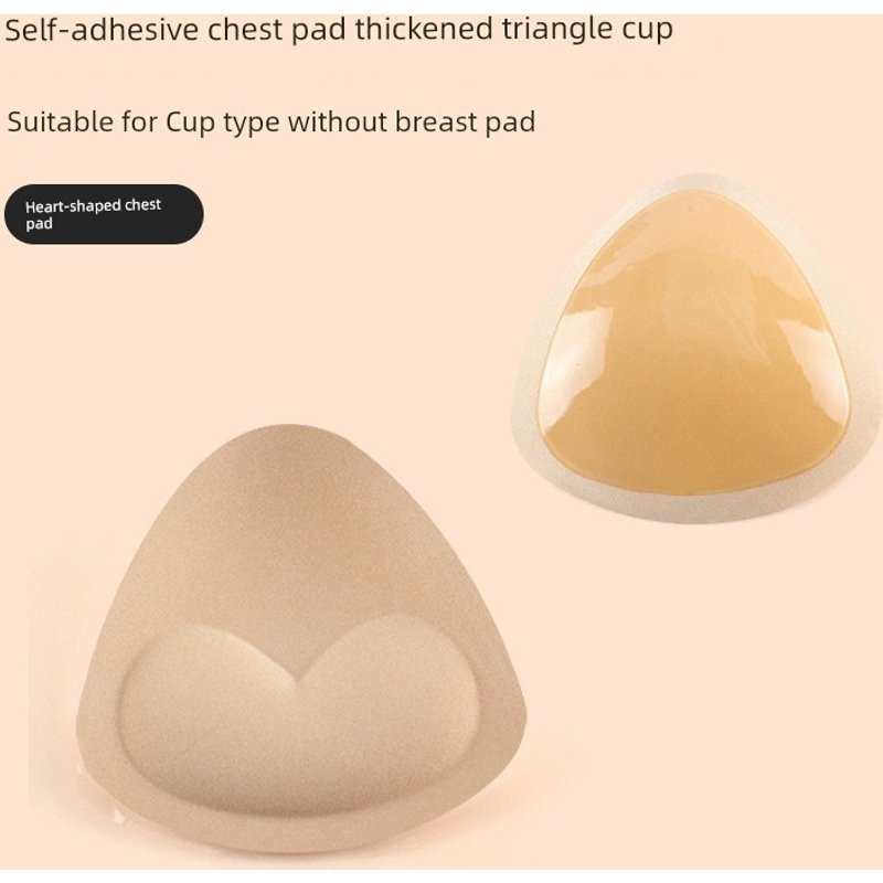 Triangle Self-Adhesive Sponge Swimsuit Insert Chest Pad